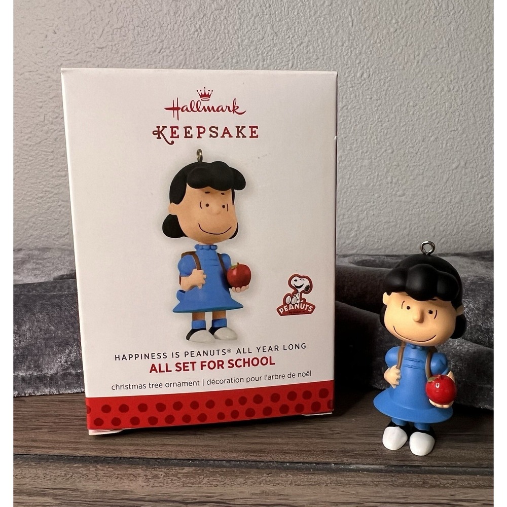 Hallmark‎ NIB Happiness is Peanuts All Year Long "All Set For School" #2 series - Picture 8 of 9